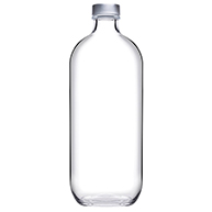 Fles Iconic 1,1 liter incl. zilveren dop